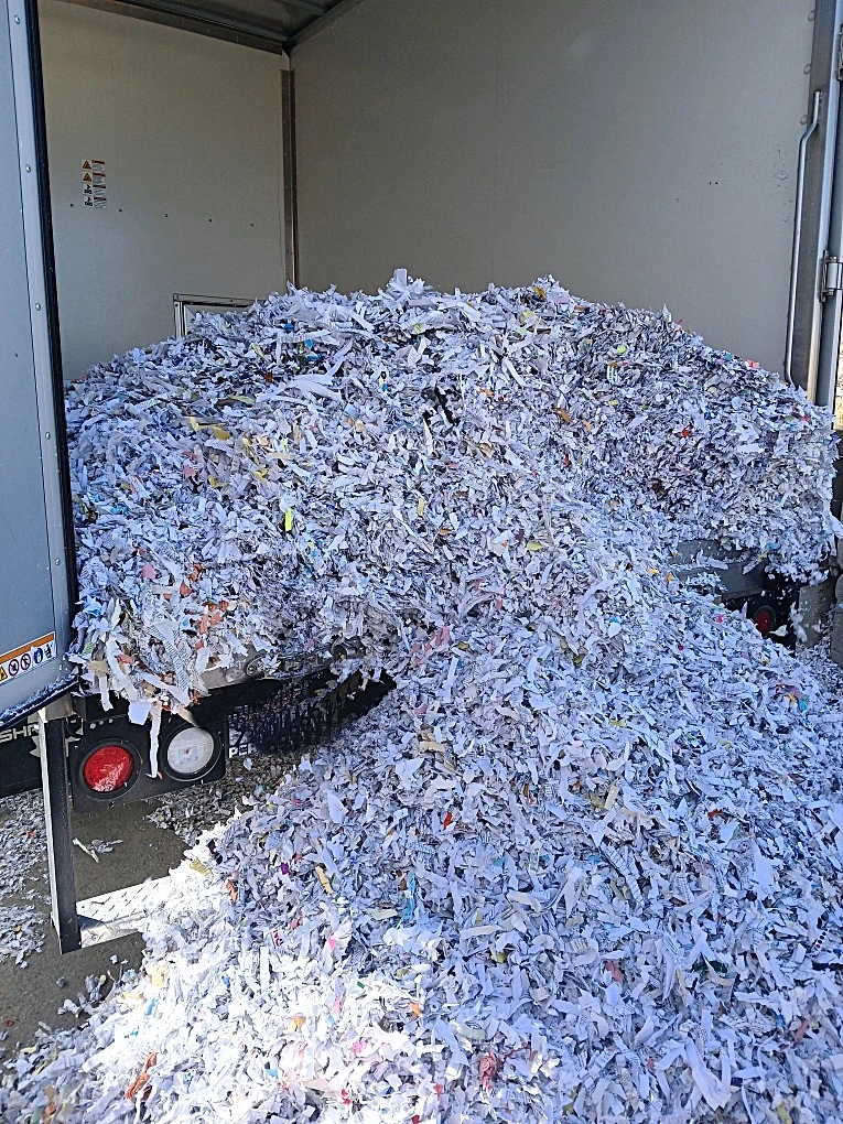 It instantly communicates “destroy sensitive documents”, which is the core message of the section.